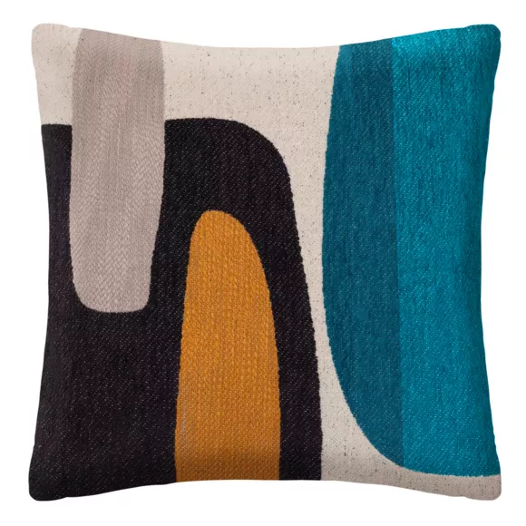 Coussin carré (50 cm) Orga Blanc 2
