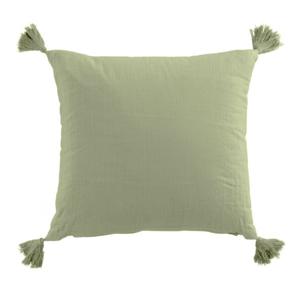 Cuscino quadrato garza di cotone (40 cm) Gaïa Verde tiglio 3