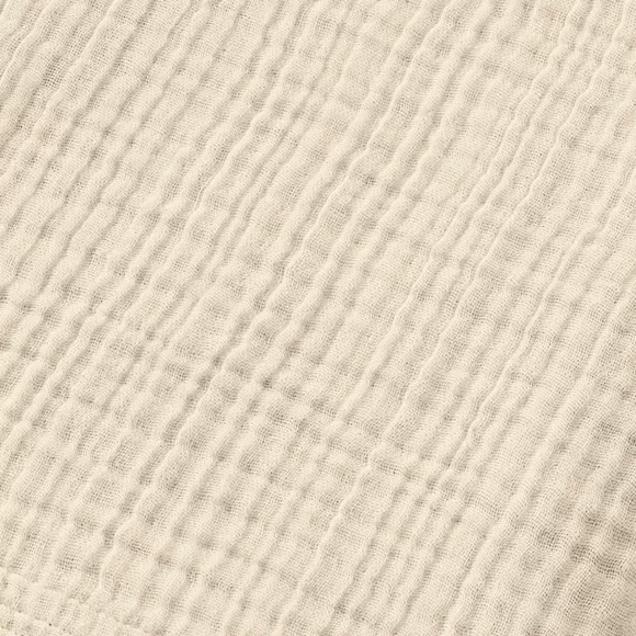 Badetuch aus Baumwoll-Gaze (90 x 150 cm) Gaïa Beige