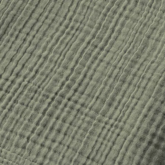 Toalla de baño en gasa de algodón (70 x 130 cm) Gaïa Verde romero