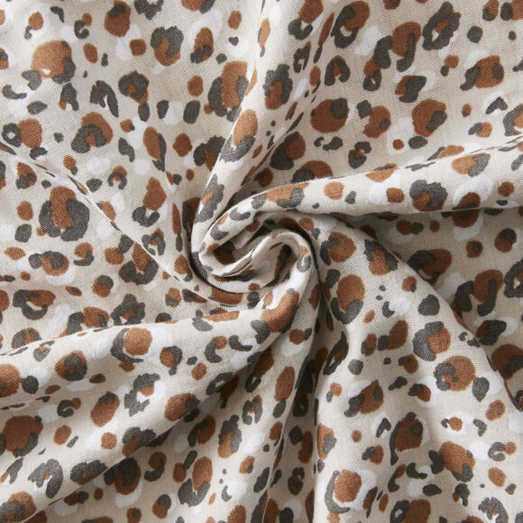 Funda de almohada cuadrada en gasa de algodón (60 x 60 cm) Rosa Marrón