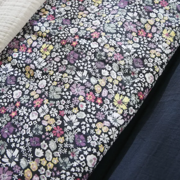 Bedloper Katoengaas (90 x 200 cm) Elya Paars