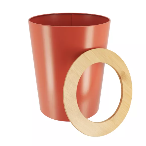 Abfalleimer fürs Badezimmer 5L Purebamboo Terrakotta