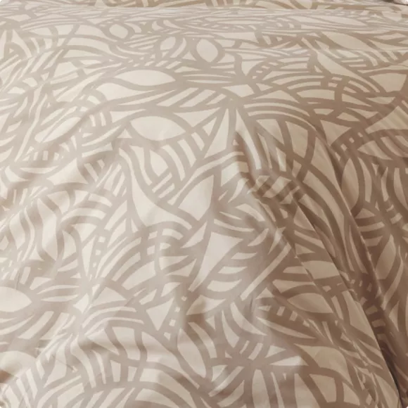 Housse de couette coton lavé (200 x 200 cm) Séréna Beige