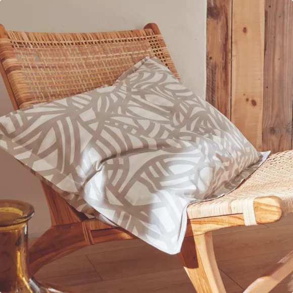 Funda nórdica en algodón lavado (280 x 240 cm) Séréna Beige