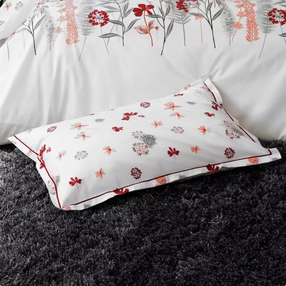 Housse de couette percale de coton (280 x 240 cm) Petite Folie Rouge