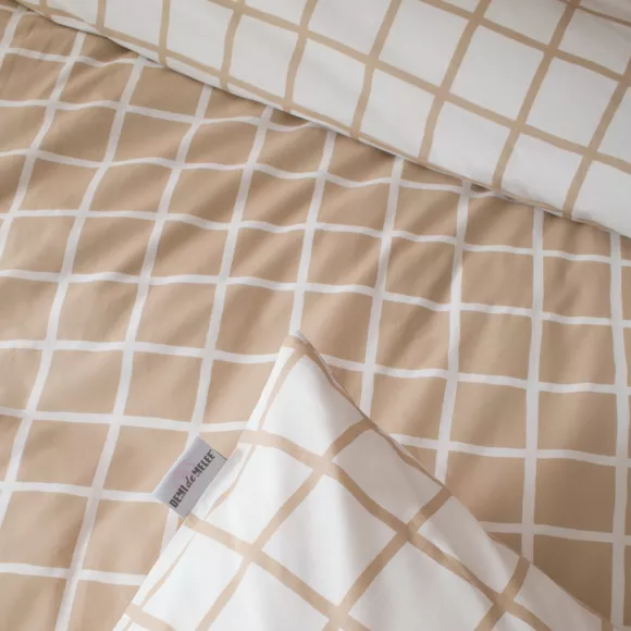 Housse de couette percale de coton (200 x 200 cm) Max Beige
