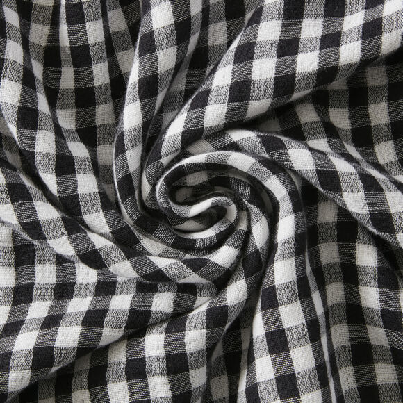 Lot de 3 serviettes gaze de coton (40 x 40 cm) Vickie Noire
