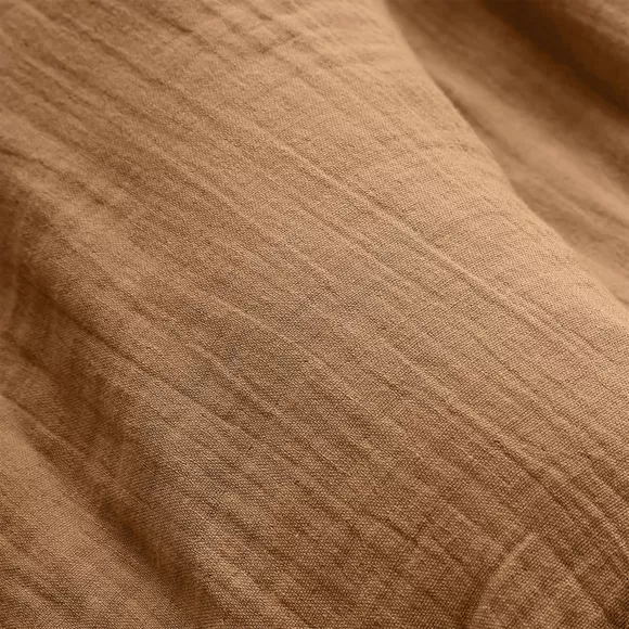 Cojín rectangular en gasa de algodón (40 x 60 cm) Gaïa Camel