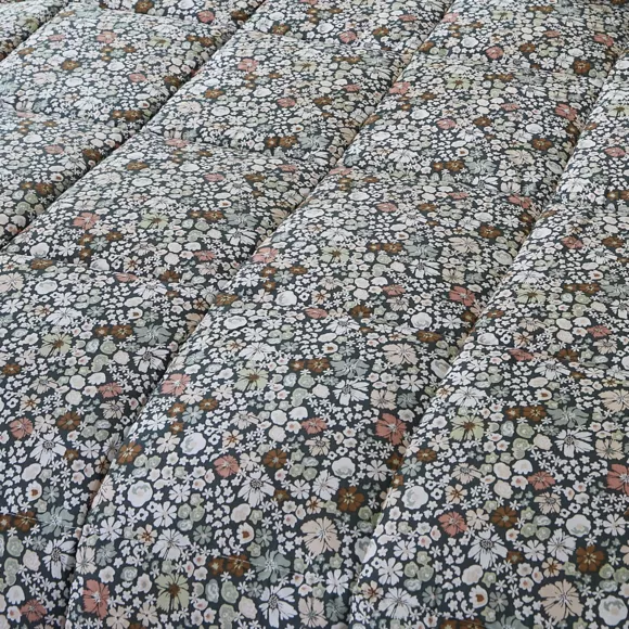 Nórdico estampado templado (140 x 200 cm) y una funda en algodón Malia Multicolor