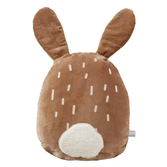 Cojín para niño de conejo en terciopelo (40 x 45 cm) Pompon Marrón