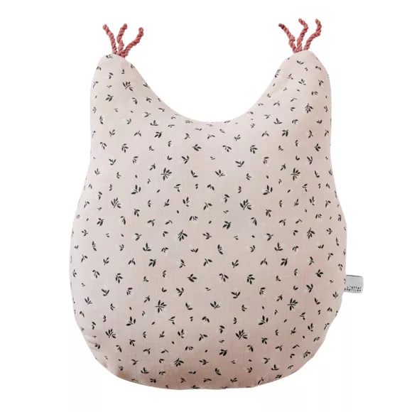 Coussin enfant écureuil gaze de coton (40 x 45 cm) Tamia Rose