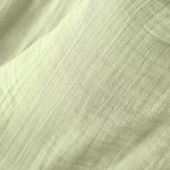 Coussin carré gaze de coton (60 x 60 cm) Gaïa Vert tilleul