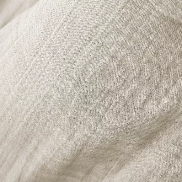 Bedsprei Katoengaas (260 x 240 cm) Gaïa Beige pampa