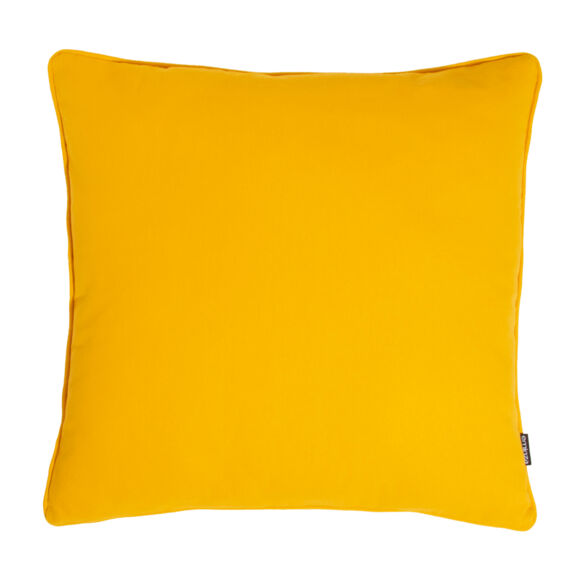 Coussin carré coton (60 x 60 cm) Pixel Jaune moutarde
