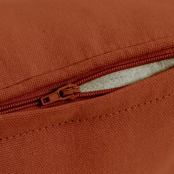 Coussin carré coton (60 x 60 cm) Pixel Terracotta