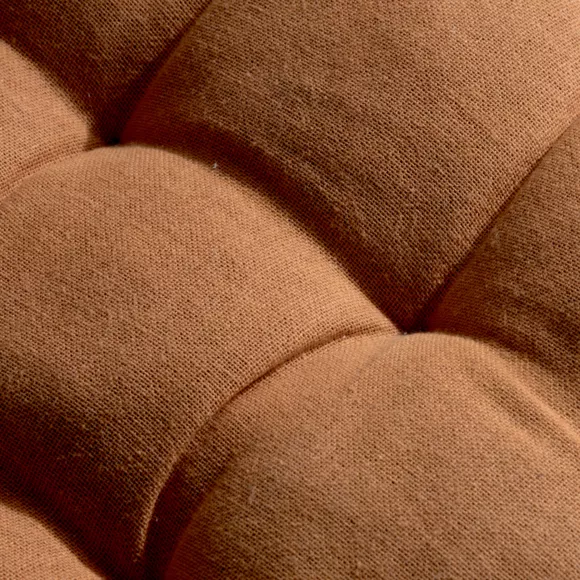Coussin de chaise rond coton (40 cm) Pixel Camel