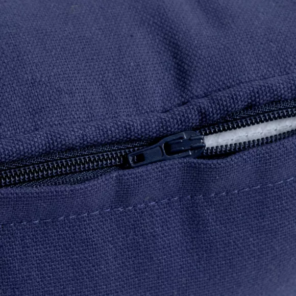 Cuscino quadrato in cotone (40 x 40 cm) Pixel Blu marino
