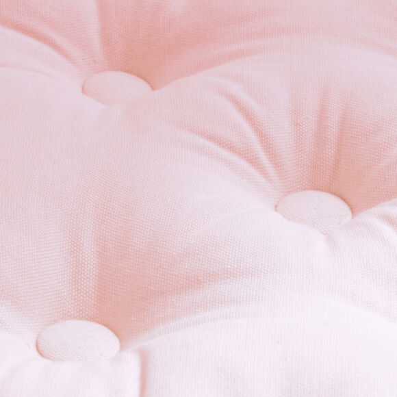 Cojín de suelo en algodón (60 x 60 cm) Pixel Rosa palo