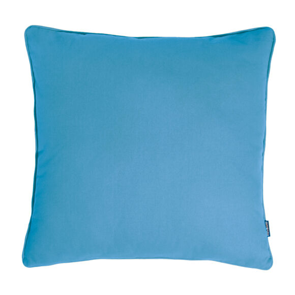 Coussin carré coton (60 x 60 cm) Pixel Bleu turquoise