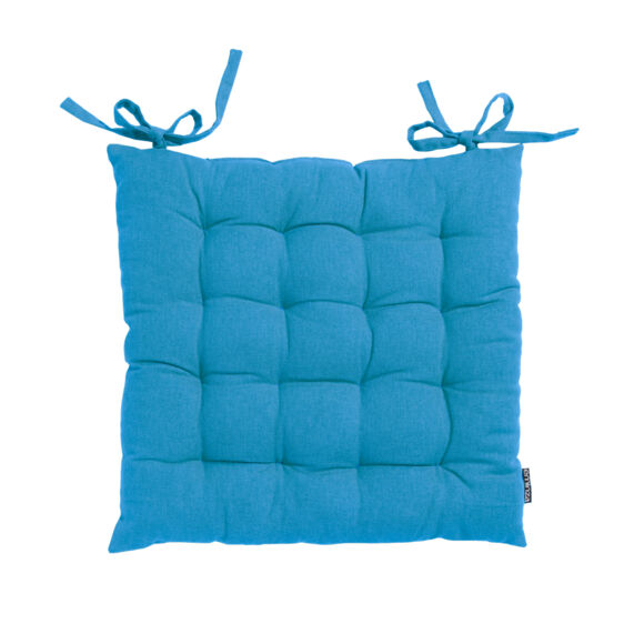 Coussin de chaise carré coton (40 x 40 cm) Pixel Bleu turquoise