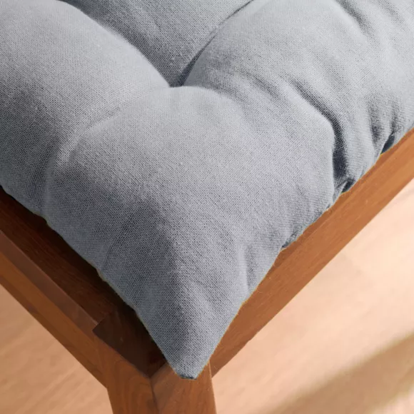 Coussin de chaise carré coton (40 x 40 cm) Pixel Gris
