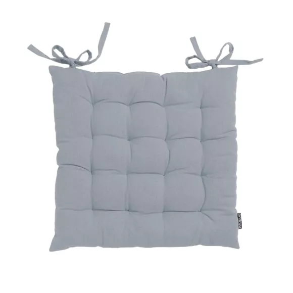 Coussin de chaise carré coton (40 x 40 cm) Pixel Gris