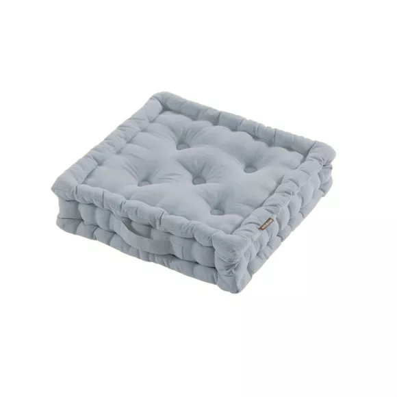 Coussin de sol coton (40 x 40 cm) Pixel Gris