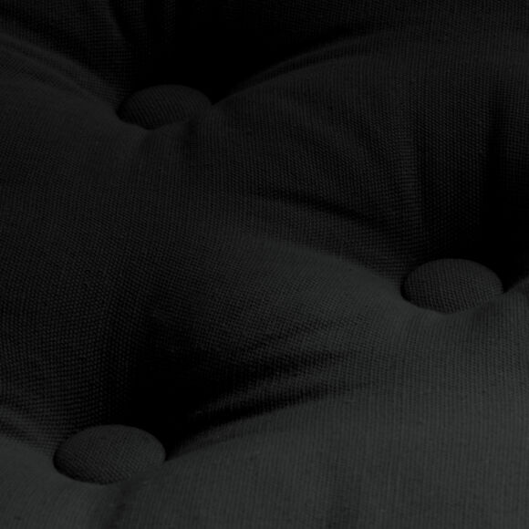 Coussin de sol coton (60 x 60 cm) Pixel Noir