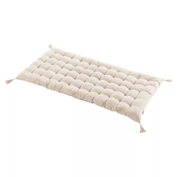 Matelas de sol coton (120 x 60 cm) Pixel Beige