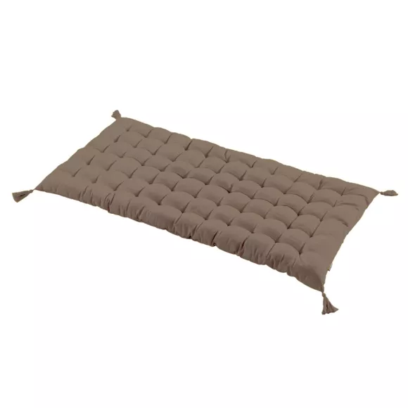 Matelas de sol coton (120 x 60 cm) Pixel Taupe