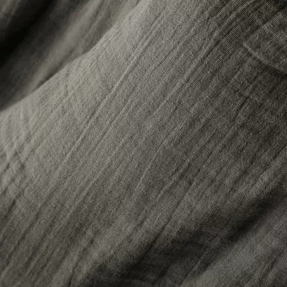 Tenda garza di cotone regolabile  (180 x max 300 cm) Gaïa Grigio granito