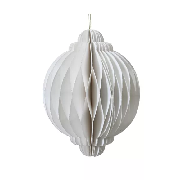Cipolla di carta da appendere (H40 cm) Chiusura Magnetica Bianca