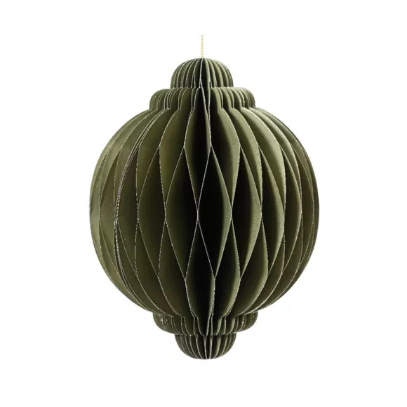Cipolla di carta da appendere (H40 cm) Chiusura Magnetica Verde