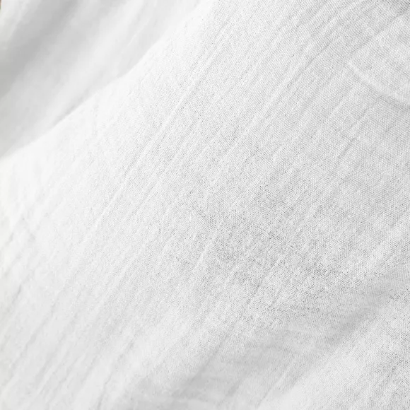 Cortina en gasa de algodón ajustable (180 x max 300 cm) Blanco Chantilly 3