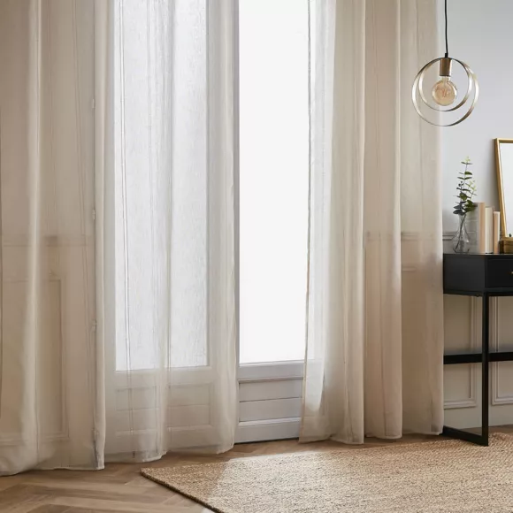 Visillo con ojales (140 x 240 cm) Léontine Beige