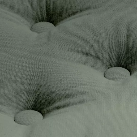 Coussin de sol coton (60 x 60 cm) Pixel Vert kaki
