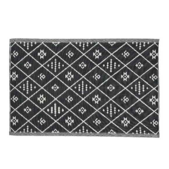 Tappeto da esterno (180 x 120 cm) Inca Nero