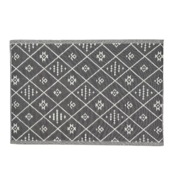 Tapis d'extérieur rectangulaire (180 x 120 cm) Inca Gris