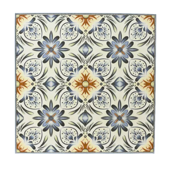 Mesa bistro cuadrada plegable mosaico Florida - Azul claro