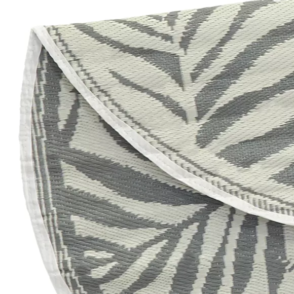 Outdoor vloerkleed (D150 cm) Feuillage Grijs