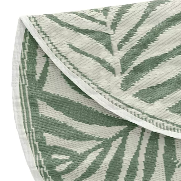 Alfombra de exterior (D150 cm) Hoja Verde
