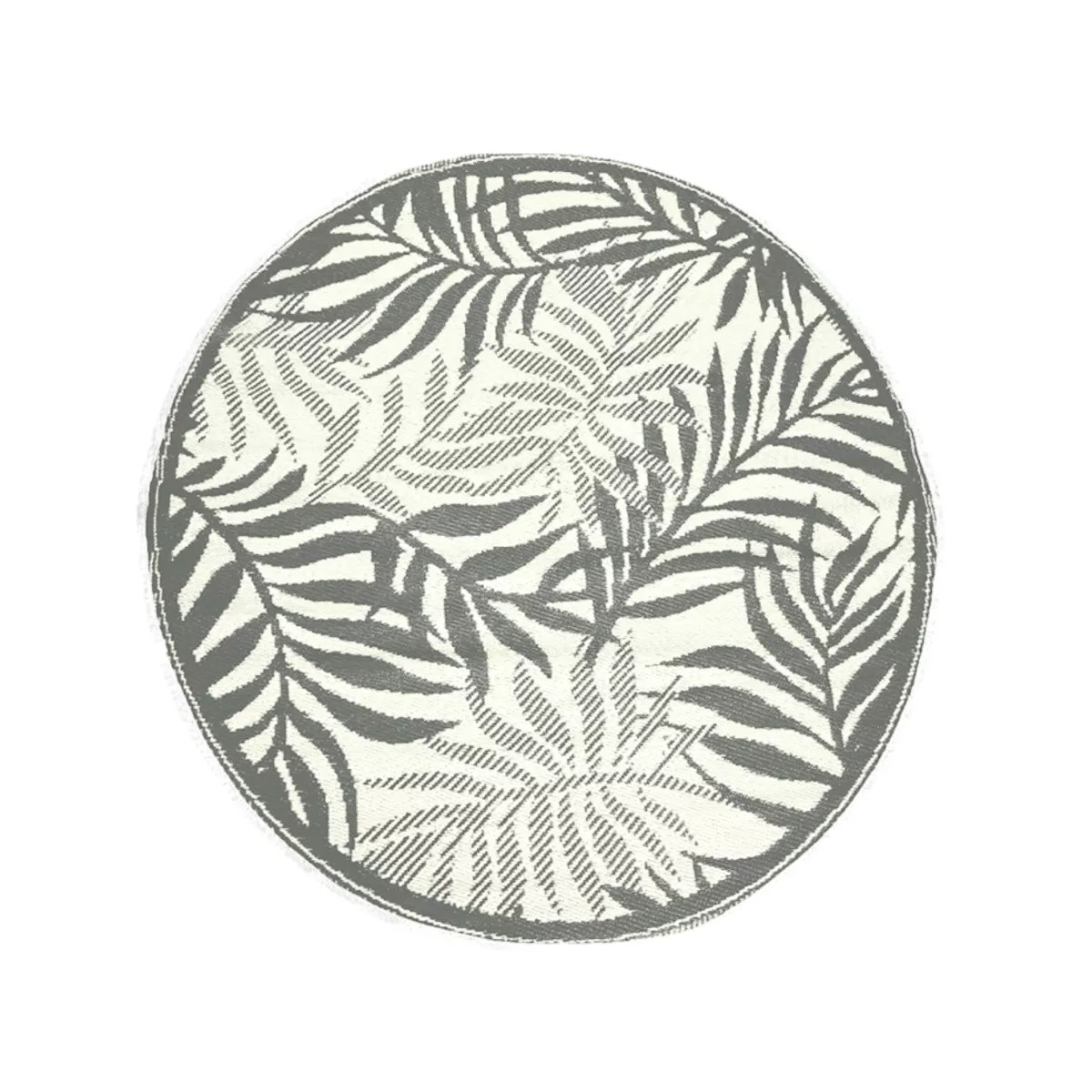 Outdoor-Teppich (D150 cm) Feuillage Grau