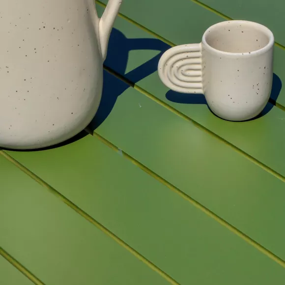 Table de jardin extensible aluminium 10 places (286 x 100 cm) Portofino - Vert olive