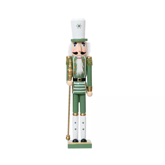 Soldat Casse-noisette en bois (H50 cm) Viktor Vert