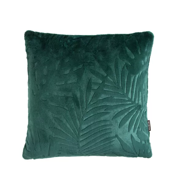 Coussin carré flanelle (45 x 45 cm) Flore Vert