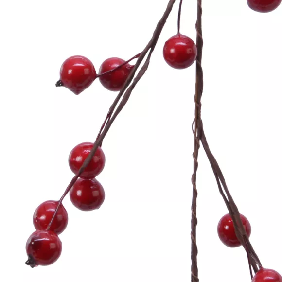 Guirnalda de Baya lacada (150 cm) Elycia Roja