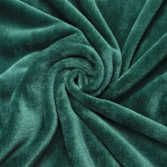 Plaid doux flanelle (125 x 150 cm) Didou Vert