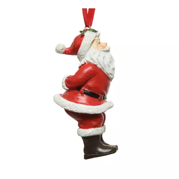 Papá Noel para colgar (H10 cm) Navidad Rojo y blanco