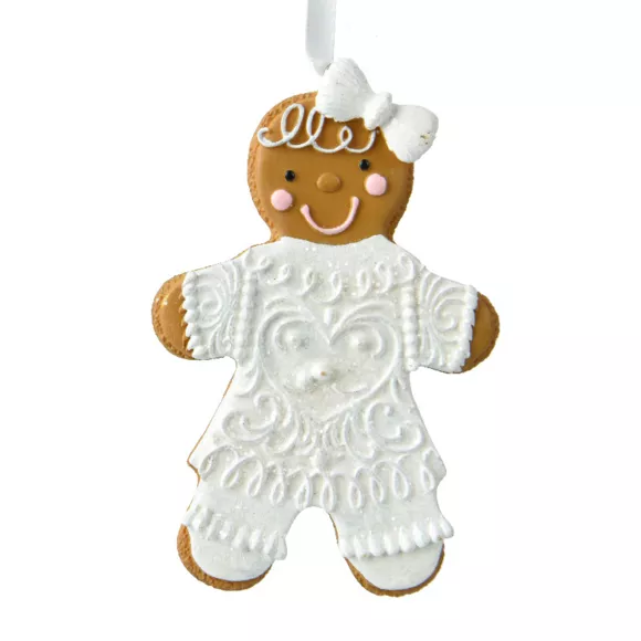 Pain d'épices à suspendre (H10 cm) Little Girl en Blanc